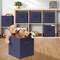 Casafield Set of 6 Collapsible Fabric Cube Storage Bins - 11" Foldable Cloth Baskets for Shelves, Cubby Organizers & More